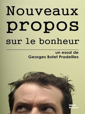 cover image of Nouveaux propos sur le bonheur